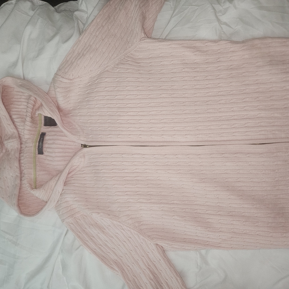 Liz Claiborne Pink Ribbed Cardigan